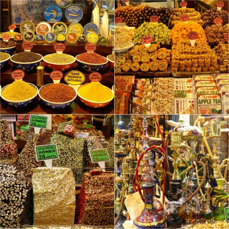 Toko-toko di Spice Bazaar. Sumber: dok.pribadi