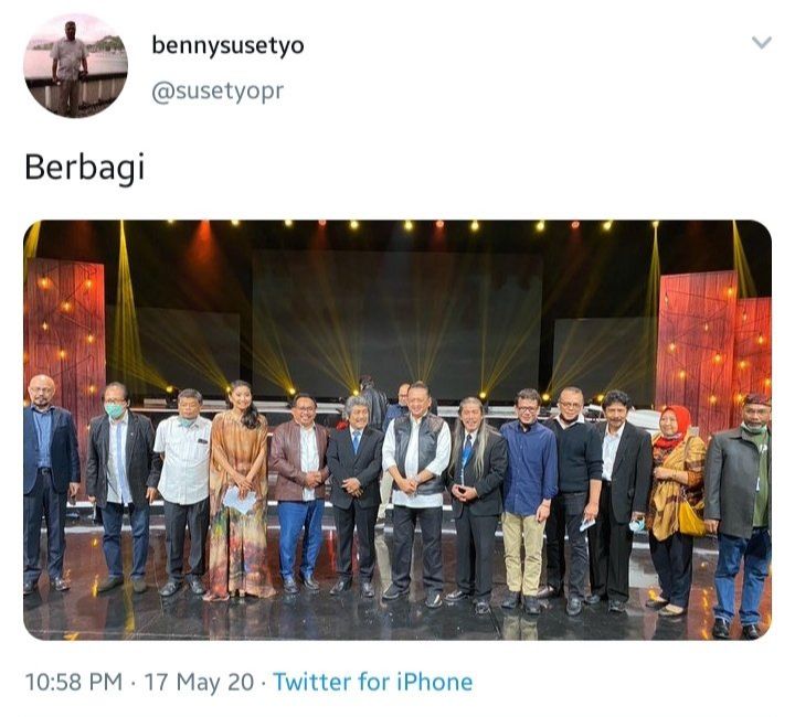 Foto: Twitter Romo Benny Susetyo