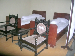 Salah satu ruangan yang dijadikan tempat tidur Presiden Soekarno. (foto: dok. pribadi)