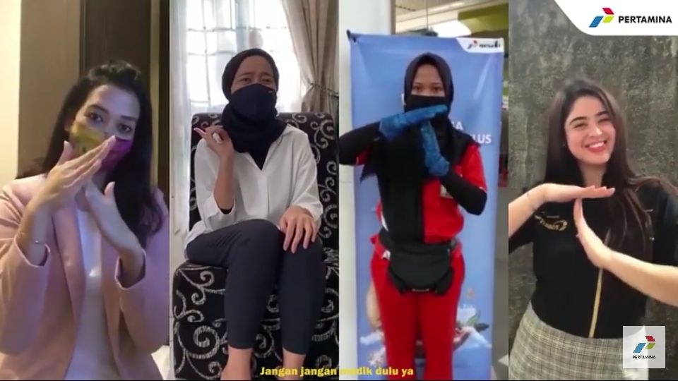 Tangkapan layar video dari iklan Pertamina untuk imbauan #Janganmudikdulu 