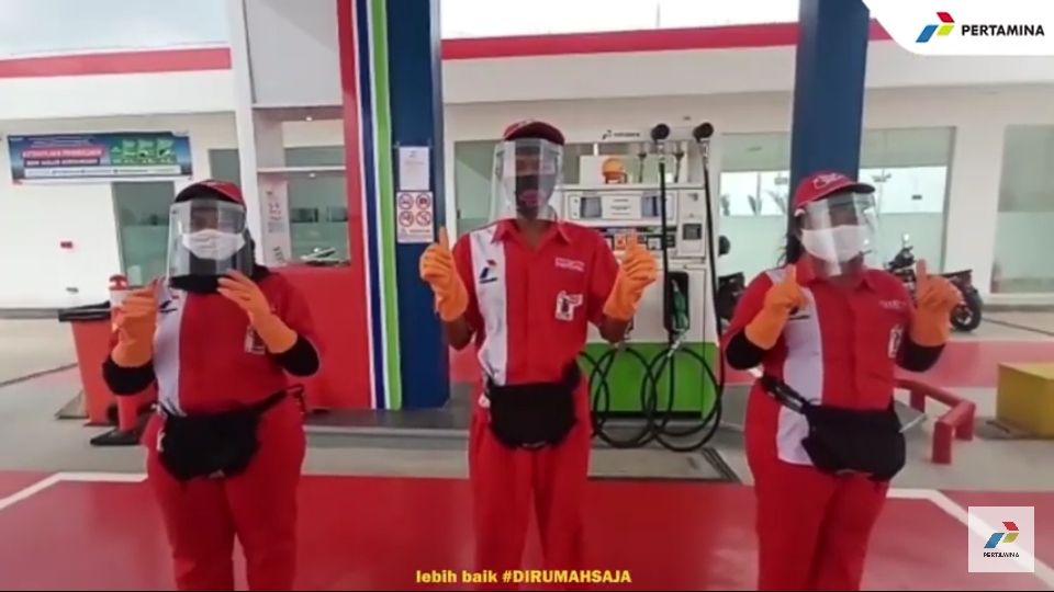 Tangkapan layar video dari iklan Pertamina untuk imbauan #Janganmudikdulu 