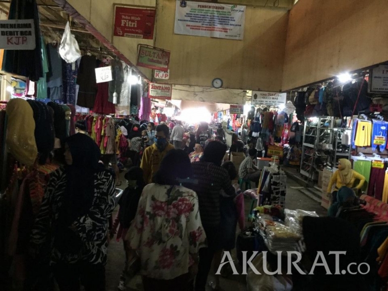 Sumber: Akurat.co | ILustrasi Kepadatan Pasar Tradisiona, Lampung