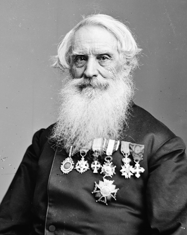 Profesor Samuel FB Morse pada foto dari 1860. (Foto: britannica.com)