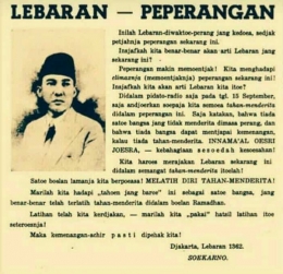 Ucapan Lebaran Soekarno [alif.id]