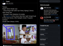 Cuitan analisis teknis Roy Suryo terhadap video Selamat Idul Fitri Presiden Jokowi - Sumber Foto: capture twitter.com @KRMTRoySuryo2