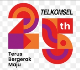 Logo 25 Tahun Telkomsel. (Foto: Telkomsel)