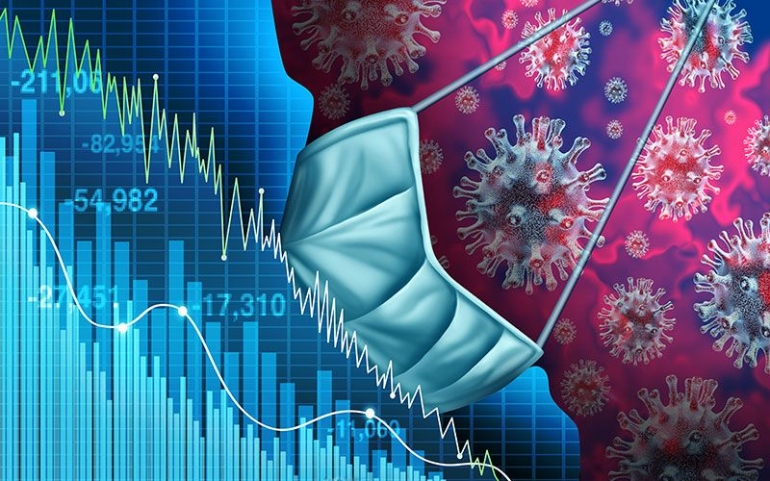 Ilustrasi pandemi dan Ekonomi sumber:Ekrut.com