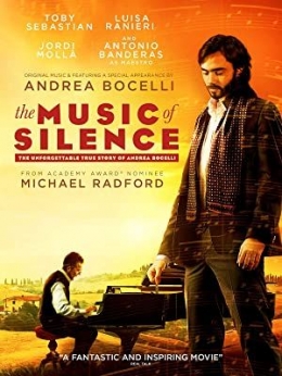 Film The Music of Silence yang bercerita perjalanan hidup penyanyi opera Andrea Bocelli. (foto dokumen amazon.uk)