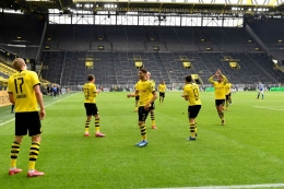Selebrasi pemain Dortmund