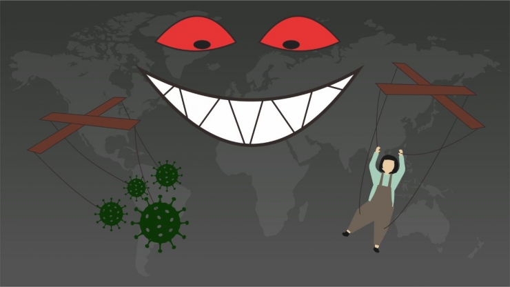 Ada konspirasi dibalik pandemi Covid-19? | Sumber gambar : suakaonline.com