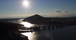 Pemandangan sisi Selatan dari anjungan Kastel Inuyama| Dokumentasi pribadi