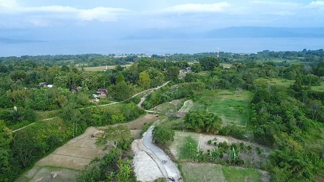 Desa Pardomuan dan Desa Pakpahan dari drone |