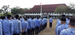 Upcara peringaran Hari Lahir Pancasila 1 Juni 2019 di Sungailiat, kabupaten Bangka (dokpri)