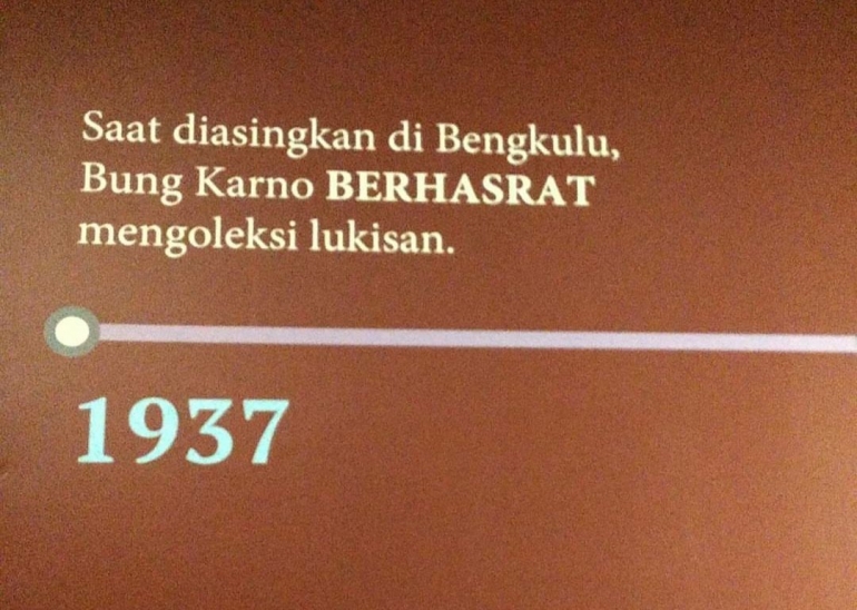 Cerita Soekarno yang menyukai lukisan di pameran Goresan Juang Kemerdekaan, Galeri Nasional (sumber: dokumentasi pribadi)