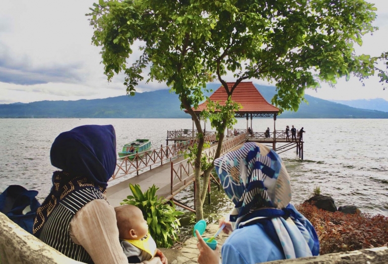 Salah satu sudut di Villa Pusri, Danau Ranau, OKU Selatan. Sumber: Dokumen pribadi