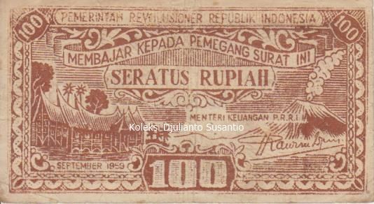 Selain ORIDA, ada Uang PRRI (Dokpri)