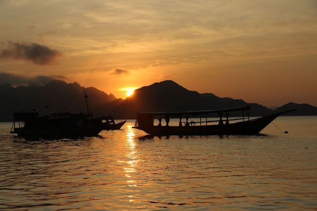 Sunset Komodo Island