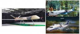 Kolase Drone Elang Hitam dan Miniatur Pesawat R80 dan N245 (Diolah penulis dari sumber: liputan6, detik)