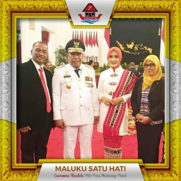 Dok. MSH (Ketua Umum, James Talakua dan Sekjen, Nursin Tuarita foto bersama Gubernur Murad beserta Istri)