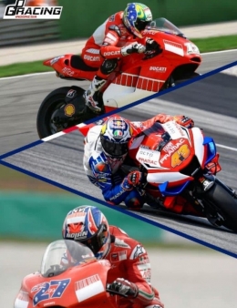 Bayliss, Jack, dan Stoner, pembalap Australia bersama motor Ducati. Dok: IG gpracingindonesia