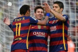 Trio MSN pernah membuat Barcelona sangat disegani. Gambar: AFP/Lluis Gene via Kompas.com