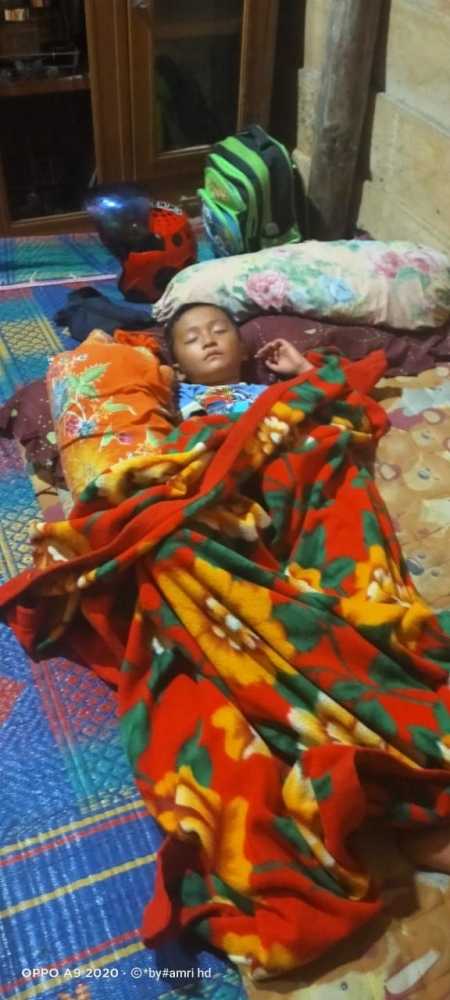 Ananda Denji Terlihat Kelelahan