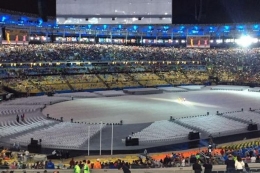 Stadion Maracana saat penutupan Olimpiade 2016. PIPIT PUSPITA RINI/KOMPAS.COM