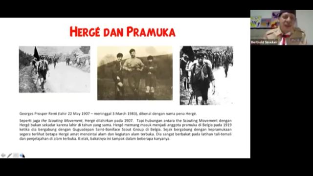 Foto-foto Herge ketika menjadi anggota pramuka di Belgia. (Foto: KTI)