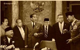 Tujuh Presiden Republik Indonesia (Sumber: Tribunnews.com)
