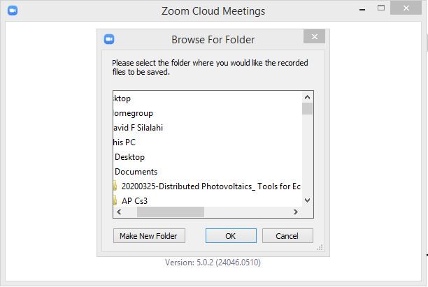 (screenshot zoom/dokpri)Â