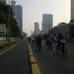 Suasana Menuju Bundaran HI Sumber : Dok_Pribadi