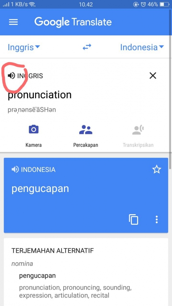 Aplikasi Google Translate (Source: Screenshot)