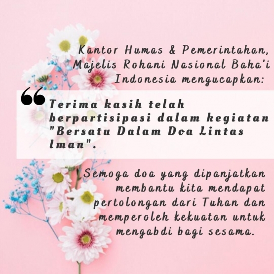Ucapan Terima kasih ( dok pri )