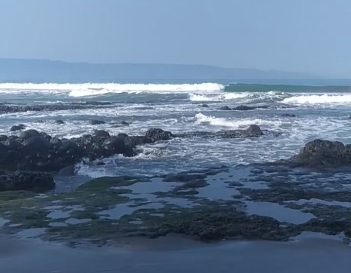 Pantai Karanghawu Palabuhanratu TKP korban tenggelam 