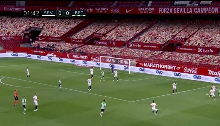 Penonton virtual Sevilla vs Real Betis | inews.id
