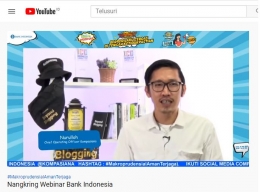 COO Kompasiana, Nurulloh menjadi moderator webinar Kompasiana dengan Bank Indonesia. Gambar: Youtube/Kompasiana