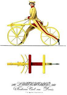 Ilustrasi sepeda yang digunakan Drais | source : wikipedia.org