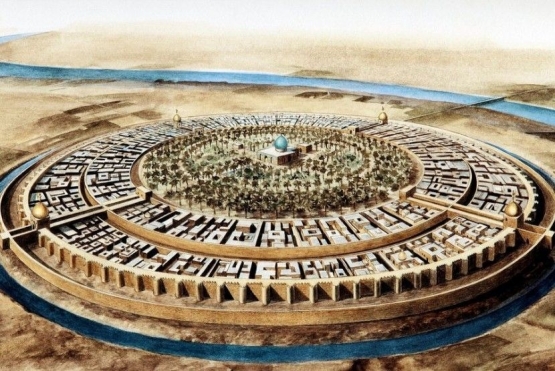 Ilustrasi kota Baghdad di abad ke-10. Sumber: ist