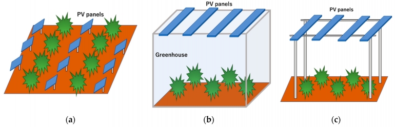 Tiga konsep pengembangan Agrivoltaic (mdpi)