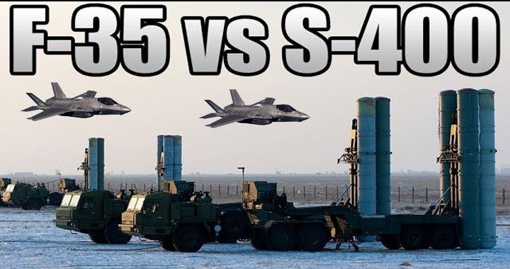 Gambar ilustrasi F-35 vs S-400. Sumber : ighterjetsworld.com