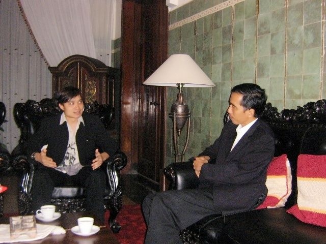 Foto Saat Saya Berdiskusi dengan Walikota Solo Bapak Jokowi (dokpri)