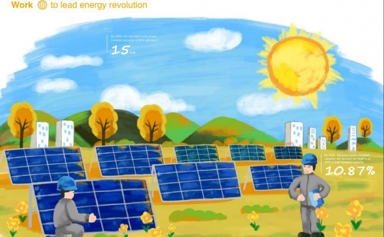 Ilustrasi Agrivoltaics (eng.spic.com.cn)