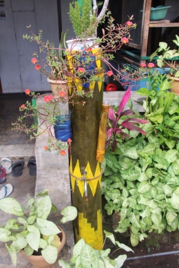 Bambu Petung (Betung) sebagai penampungan air (dokpri)