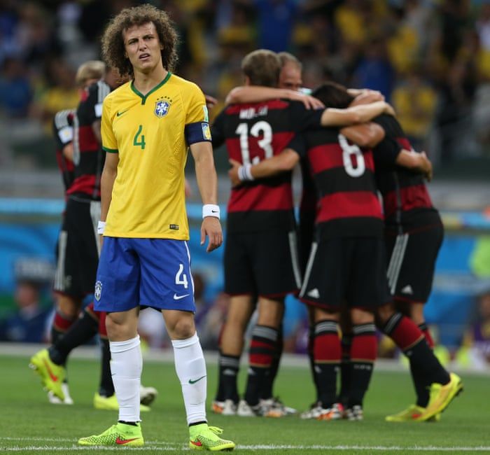Brazil dihajar Jerman 1-7 di semifinal Piala Dunia 2014 (www.guardian.co.uk).
