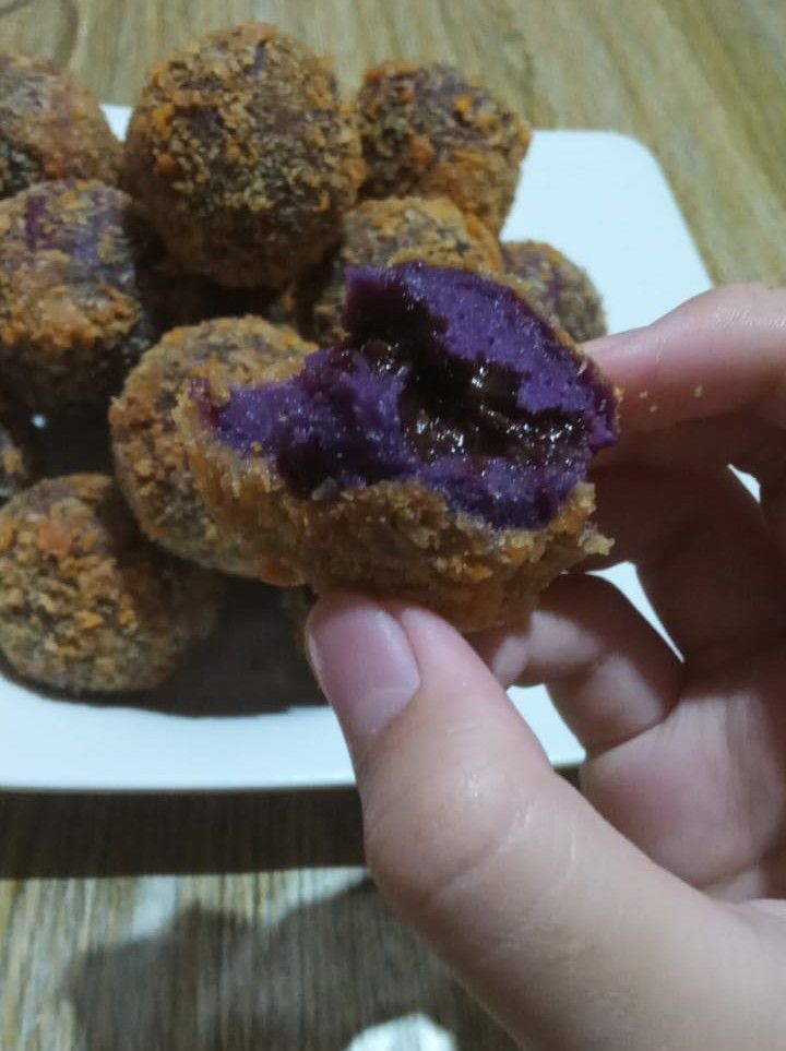 Bola Bola Ubi Ungu Isi Coklat Halaman All Kompasiana Com