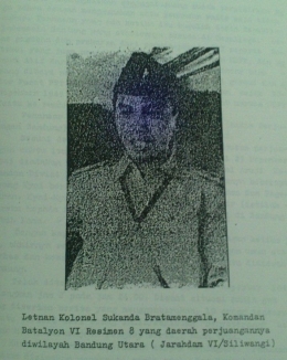 Letnan Kolonel Sukanda Bratamanggala (Sumber: Memoar Sukanda Bratamanggala)