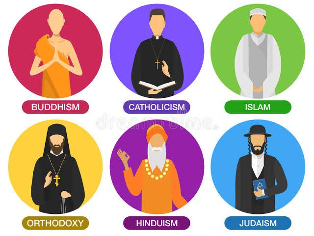 ilustrasi agama-agam yang ada di dunia. Sumber : dictio.com [dreams time]