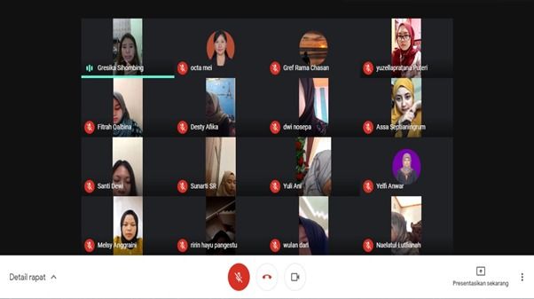 kegiatan tanya jawab yang kami lakukan melalui aplikasi google meet. | Dokpri