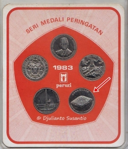 Medali peringatan Candi Borobudur/tanda tanah (Dokpri)