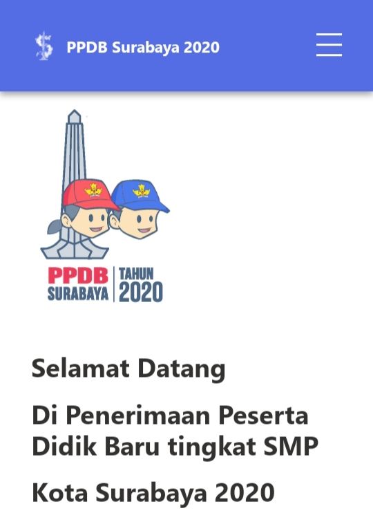 Tangkapan layar PPDB.Surabaya.go.id